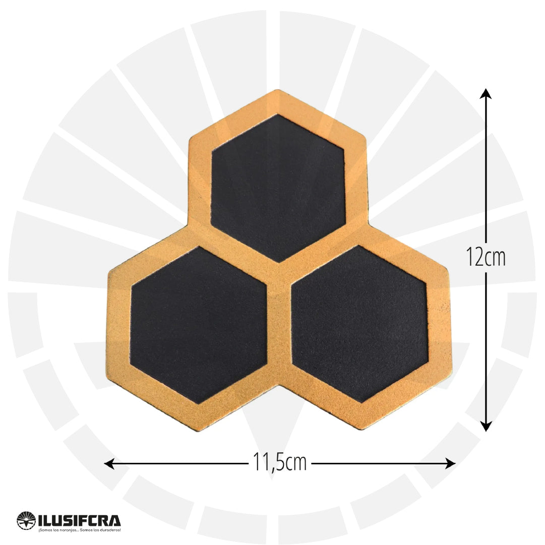 APLIQUE LED 8022-3 PANAL BK+GD+WH