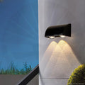 APLIQUE LED PARA PARED 2 LUCES TIPO CASCADA H017-2 NEGRO 2W 3000K