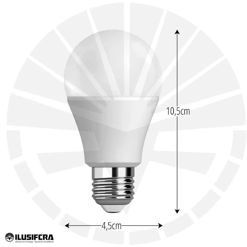BOMBILLO 12W LED CALIDO 3500K ILUSIFCRA