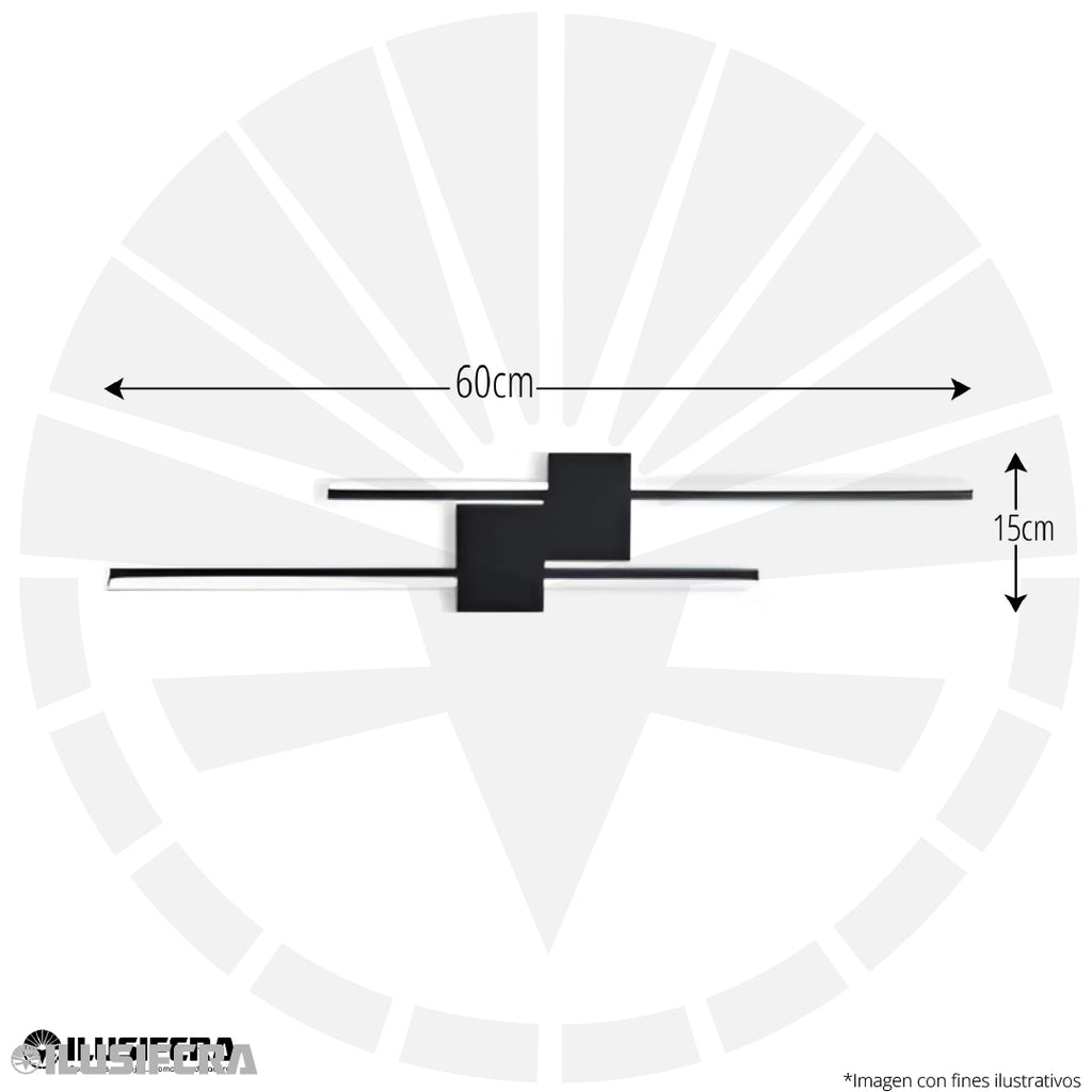 APLIQUE LED PARA PARED PERFIL LARGO MINIMALISTA 3942-580 CM