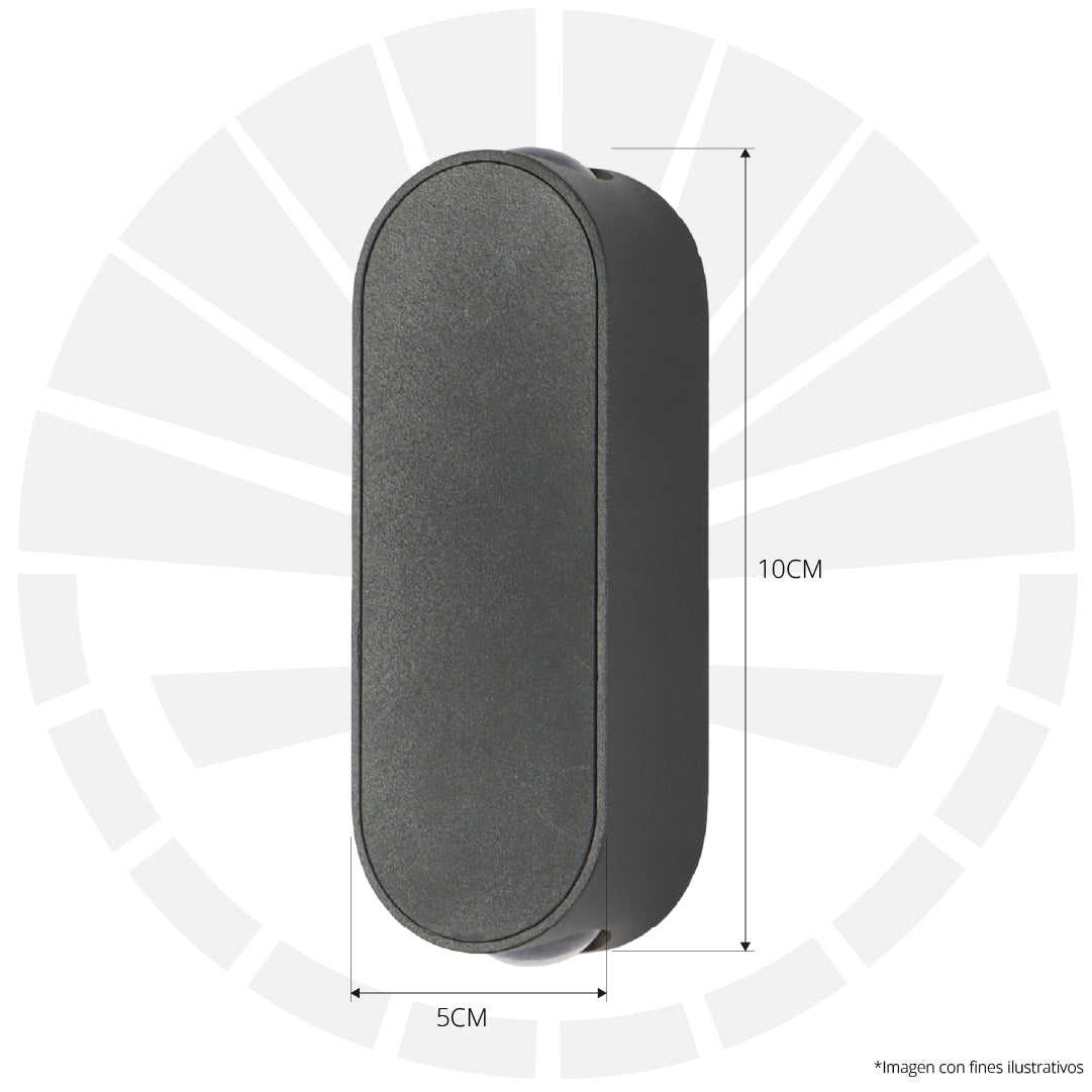 APLIQUE LED 5962 PARED BK/WH
