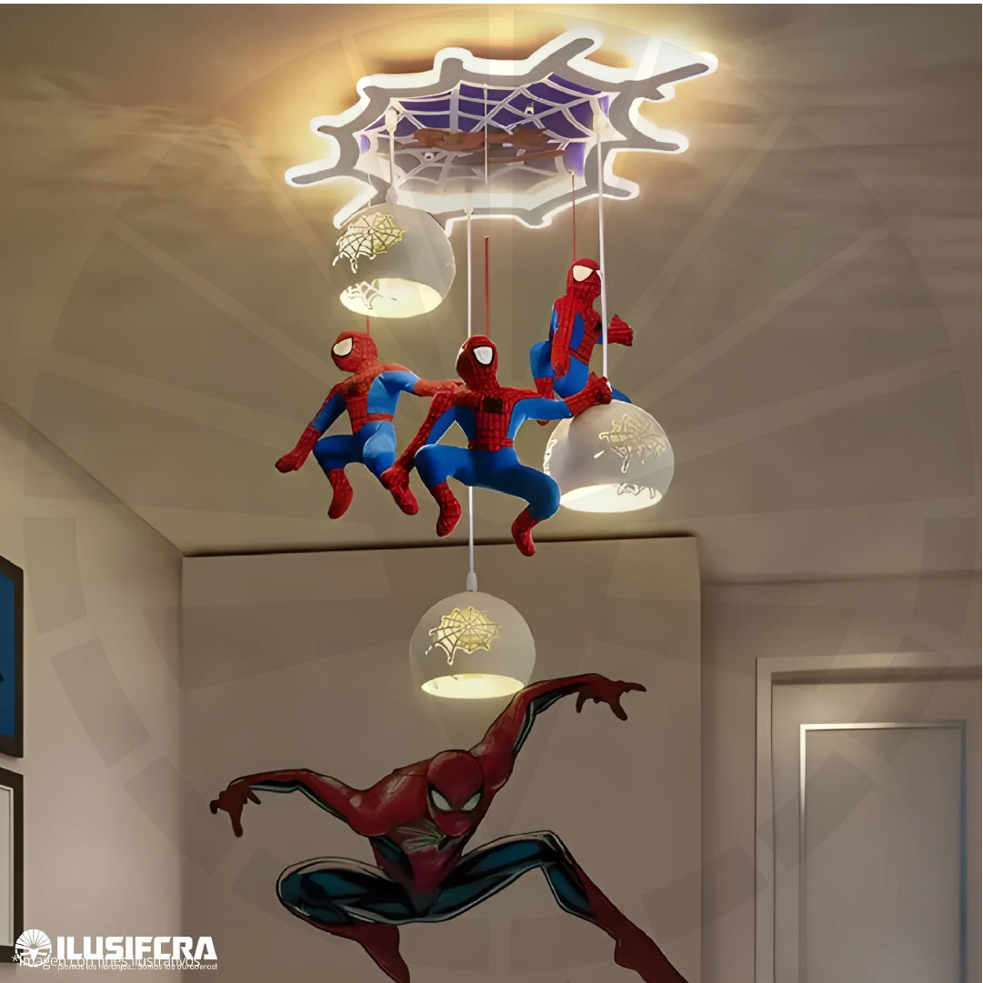 LÁMPARA DE COLGAR PARA NIÑOS HOMBRE ARAÑA 6083 - 539