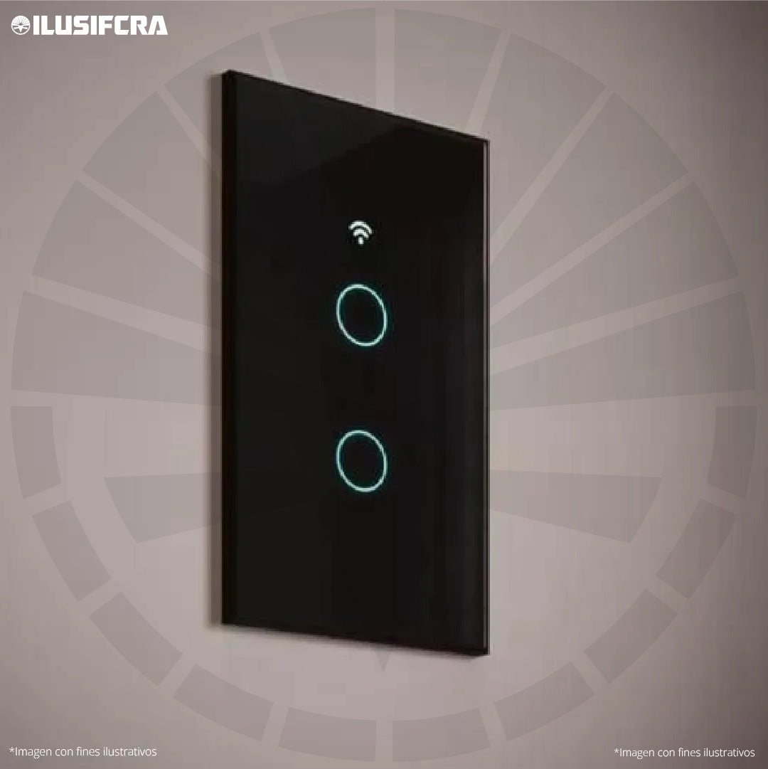 APAGADOR DOBLE INTELIGENTE HIBRIDO 110V-220V NEGRO DS123B ILUSIFCRA