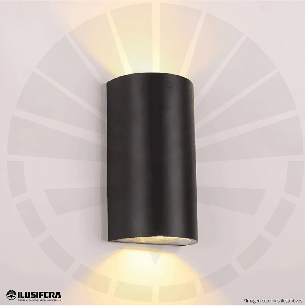 APLIQUE LED PARA PARED OS-W15/3-2-6W 8004 NEGRO 3000K
