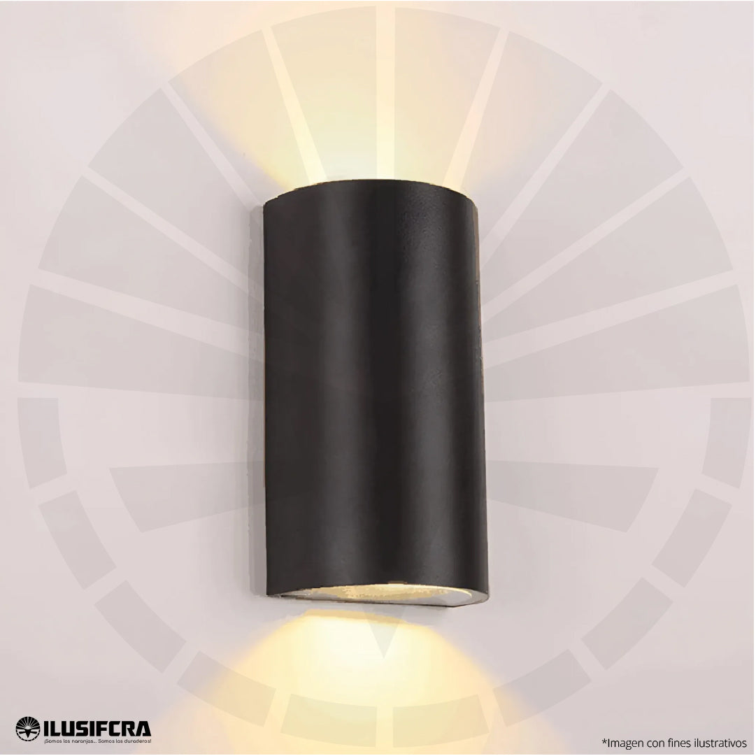APLIQUE LED PARA PARED OS-W15/3-2-6W 8004 NEGRO 3000K
