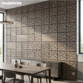 LÁMINA ACÚSTICA FIBRA DE POLIESTER P.E.S GREIGE MOSAICO 60CM X 60CM 17MM UNIDAD XYBZ-024A