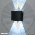APLIQUE LED PARA PARED 2 LUCES OS-W02-4-4W 3202-2 NEGRO 6000K