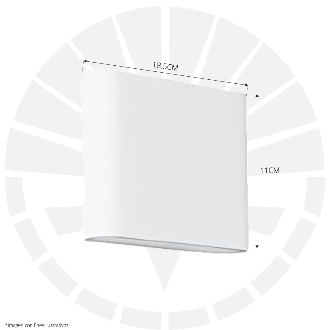 APLIQUE LED PARA EXTERIOR OS-W32 6W BLANCO 4000K