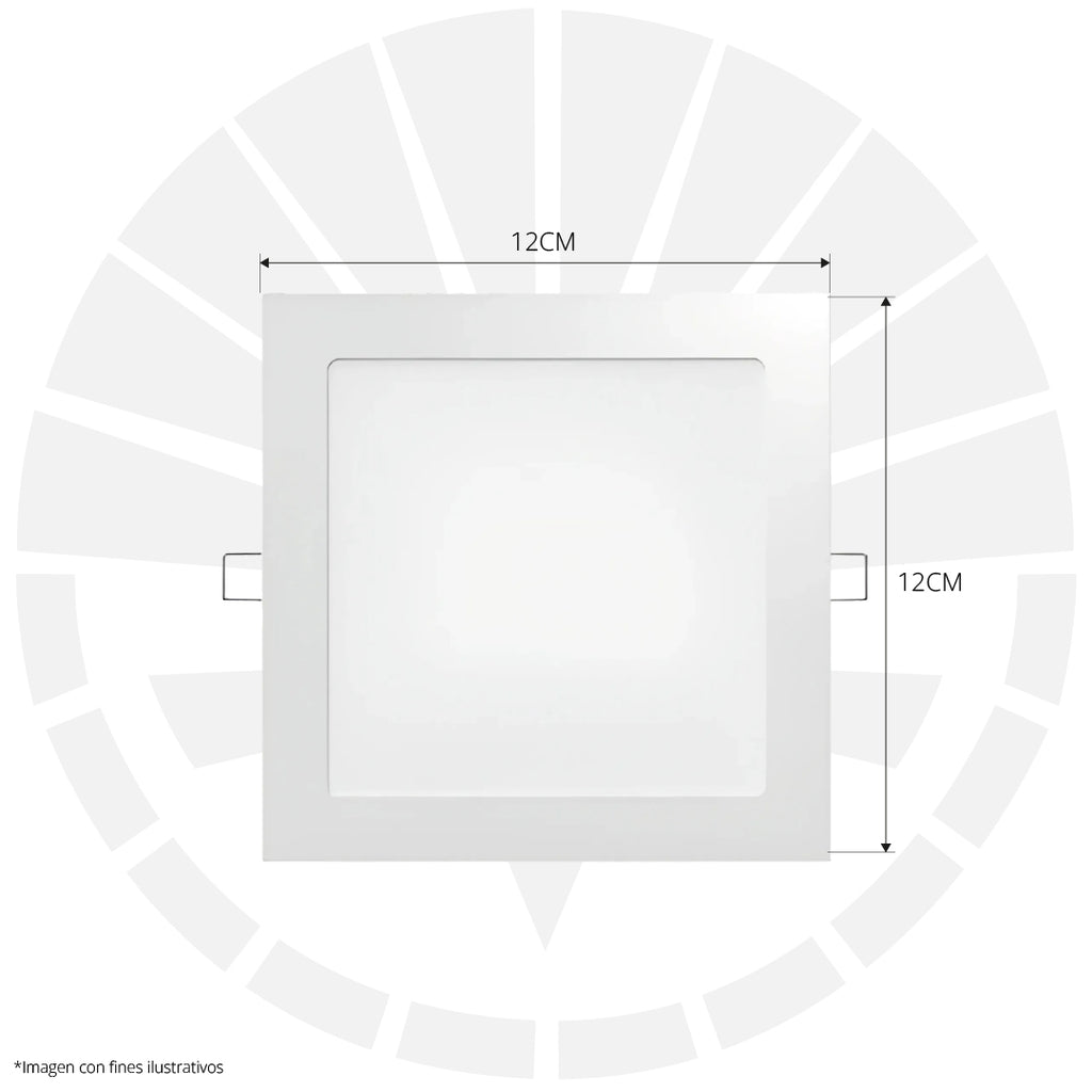 PANEL LED 6W EMPOTRAR CUADRADO 4000K CALIDO SL0129C