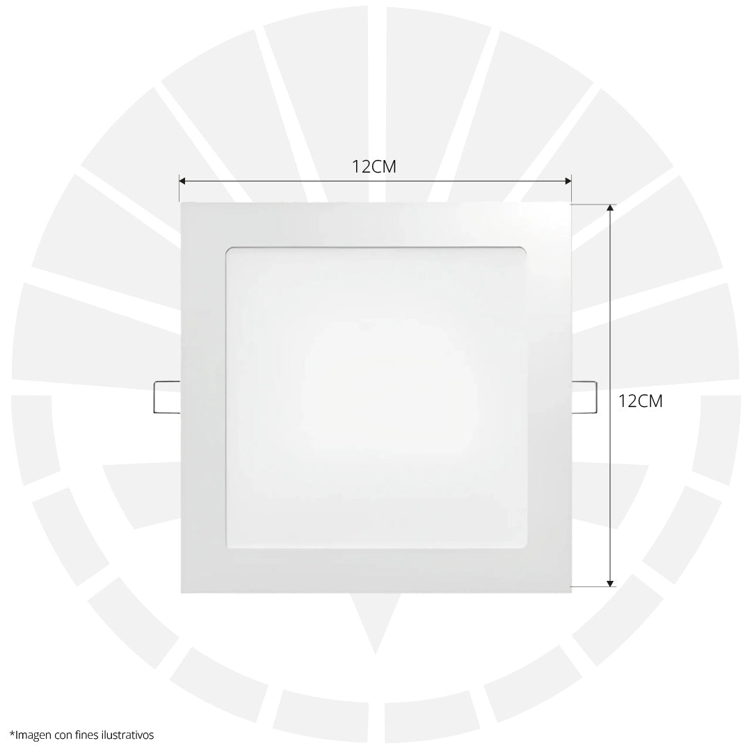 PANEL LED 6W EMPOTRAR CUADRADO 4000K CALIDO SL0129C