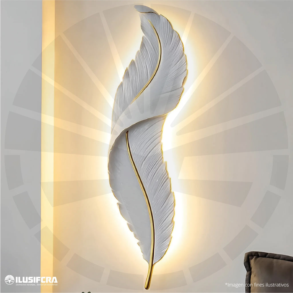 APLIQUE LED MODERNO ESTILO PLUMA 6028-600