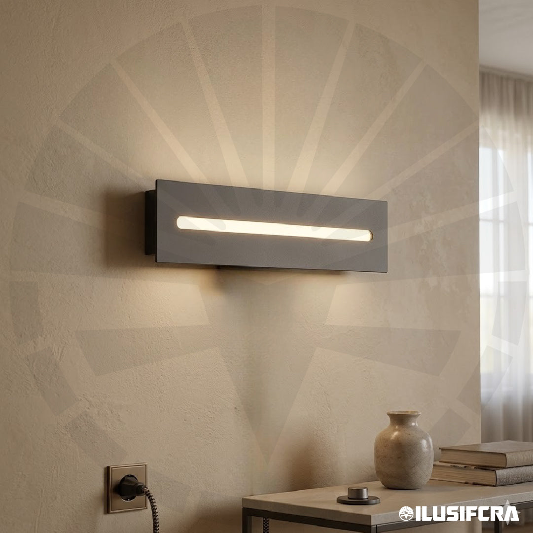 APLIQUE LED PARA PARED 7322 NEGRO