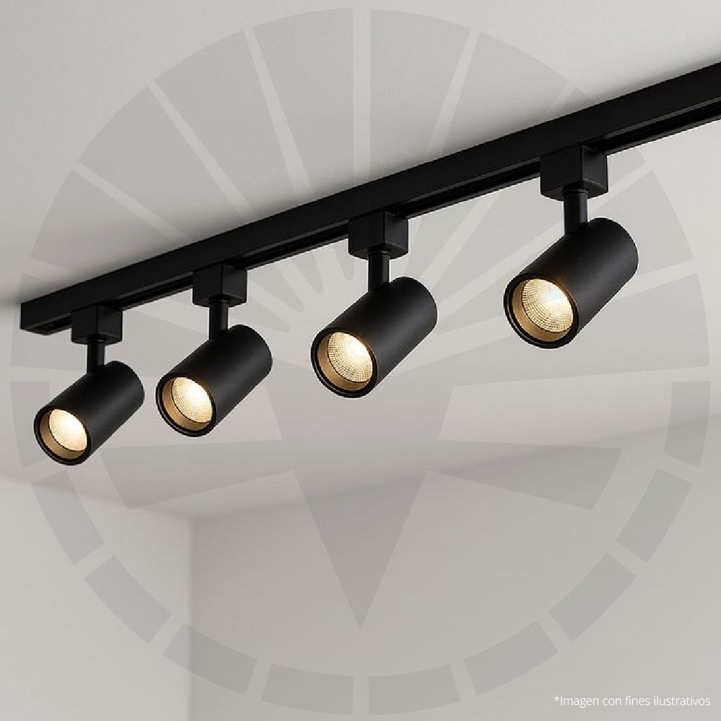 LÁMPARA DE RIEL AB-Y1427 35W NEGRO-CÁLIDO 3000K