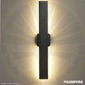 APLIQUE DE PARED INTERIOR 8079-400MM NEGRO 16W 3000K ILUSIFCRA