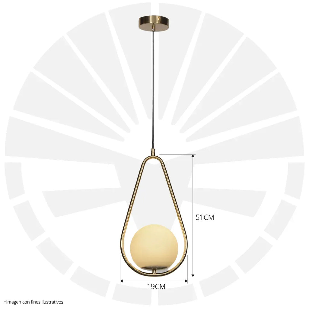 LÁMPARA DE COLGAR DISEÑO ITALIANO GOTA 2008-1