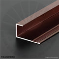 CANALETA ALUMINIO BRONCE 5MM PARA CARBONIZADA TIPO L UNION UN LADO 3 METROS