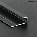 CANALETA ALUMINIO NEGRO 5MM PARA CARBONIZADA TIPO L UNION UN LADO 3 METROS