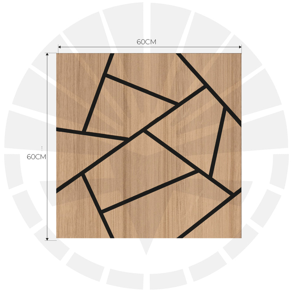 LÁMINA ACÚSTICA FIBRA DE POLIESTER P.E.S BEIGE MOSAICO 60CM X 60CM 17MM UNIDAD XYBZ-024B