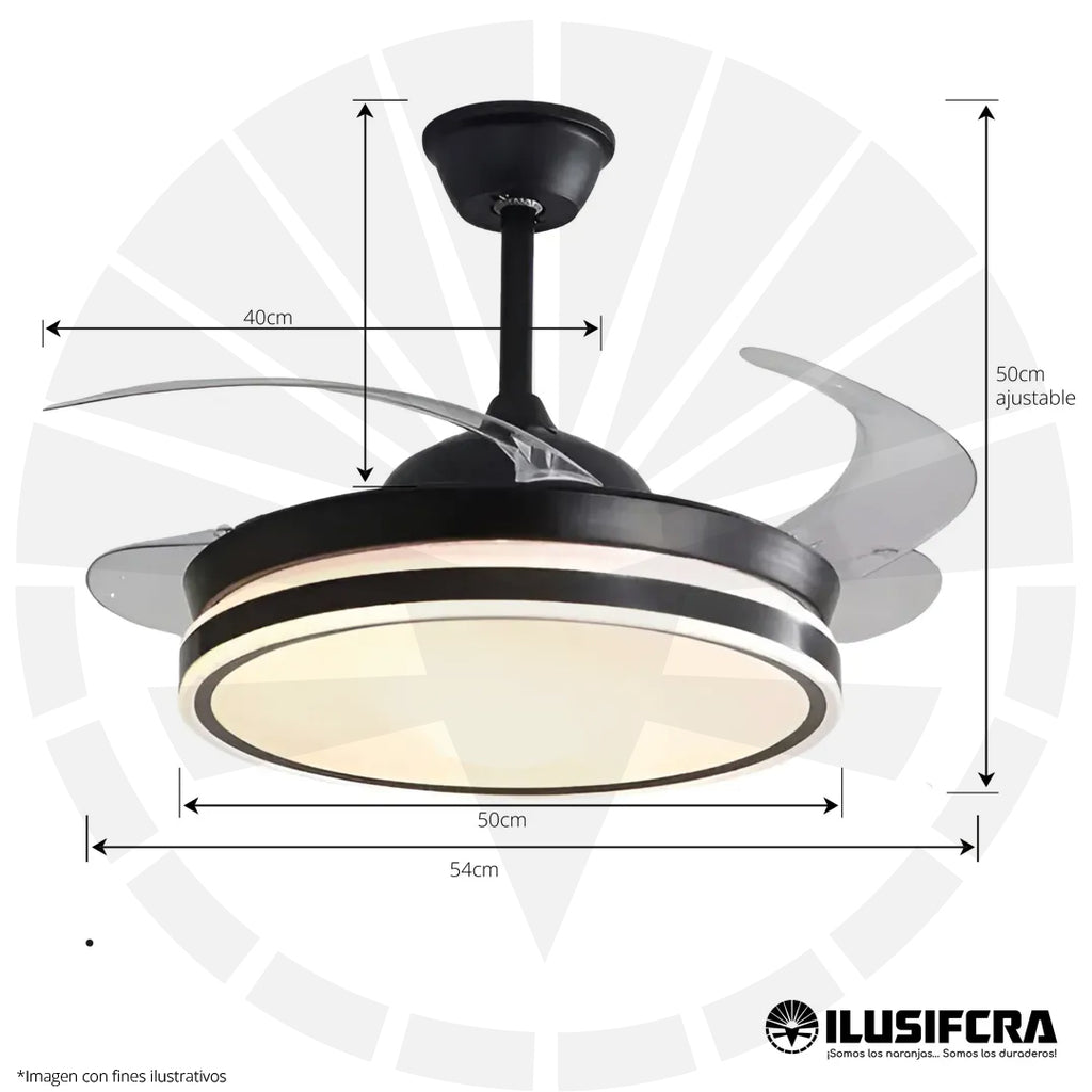 VENTILADOR DE TECHO CON LÁMPARA 9038