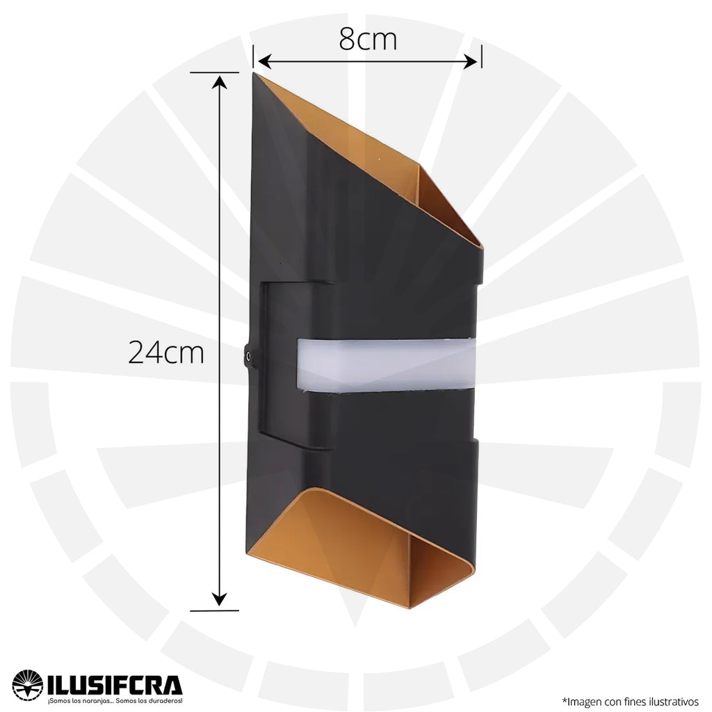 APLIQUE LED PARA PARED 2 LUCES OS-W251/W258