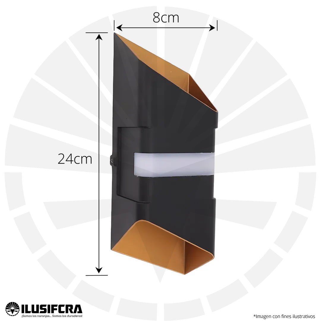 APLIQUE LED PARA PARED 2 LUCES OS-W251/W258