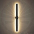 APLIQUE DE PARED INTERIOR 8079-1000MM NEGRO 16W 3000K ILUSIFCRA