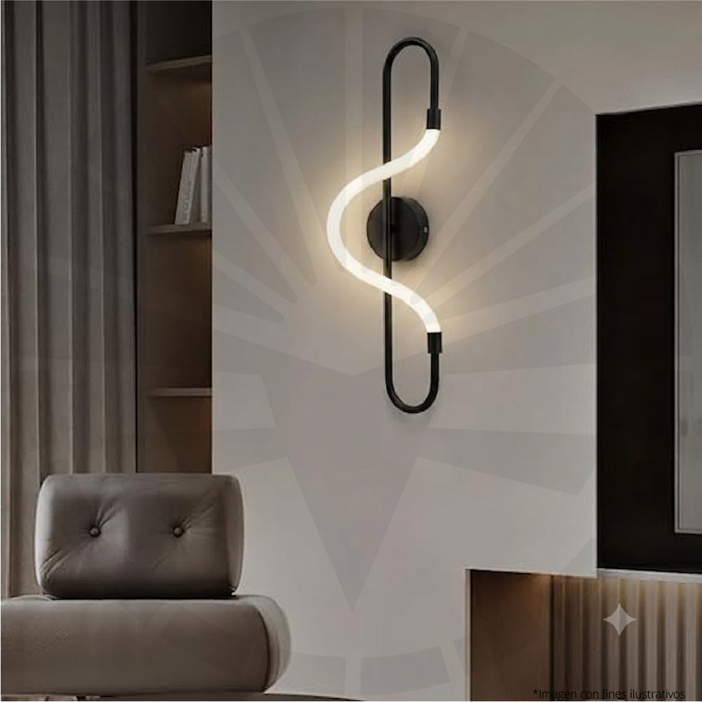 APLIQUE PARA PARED ONDULADO MINIMALISTA 3945-570