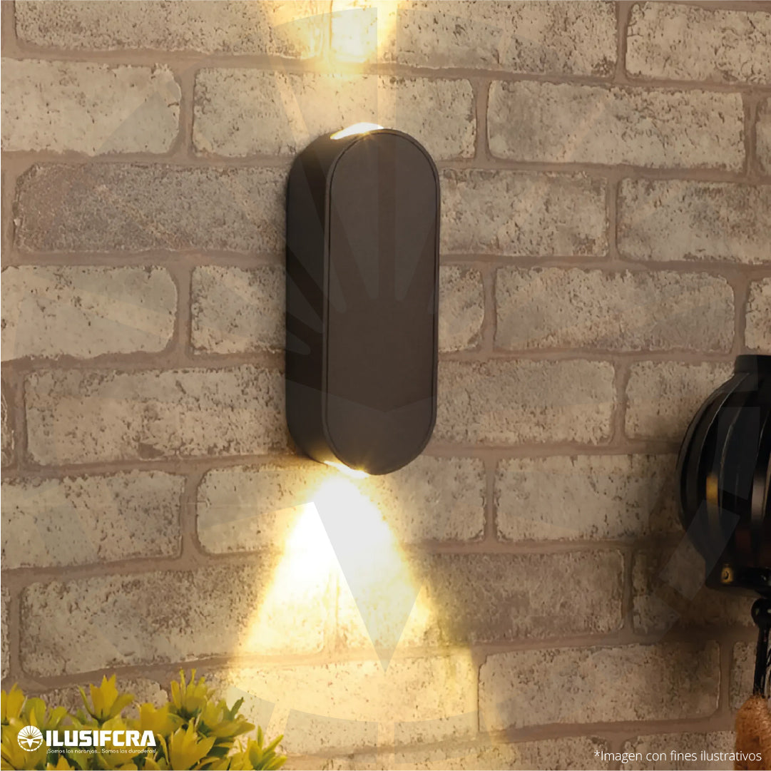 APLIQUE 8379 LED PARED OVALO 3W