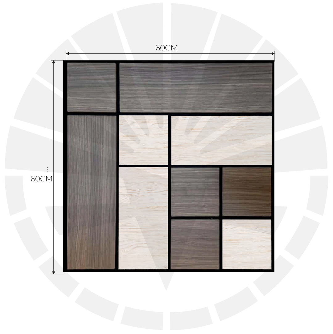 LÁMINA ACÚSTICA FIBRA DE POLIESTER P.E.S BEIGE 60CM X 60CM 17MM UNIDAD XYBZ-014A