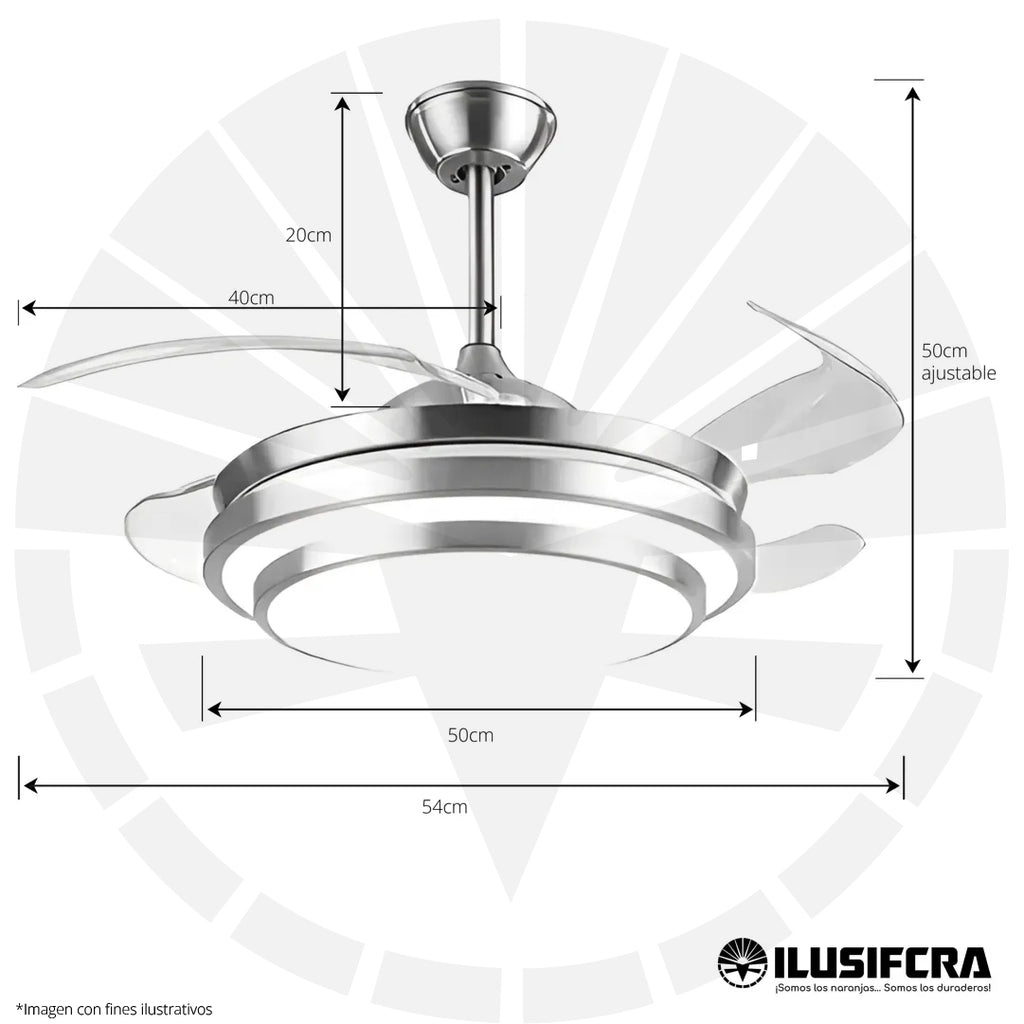 VENTILADOR DE TECHO CON LAMPARA 810