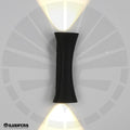 APLIQUE LED PARA PARED 2 LUCES OS-W212/2-10W NEGRO 3000K