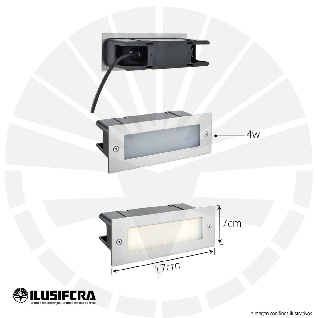LUCES PARA GRADAS EMPOTRAR LISA OS-SD5114