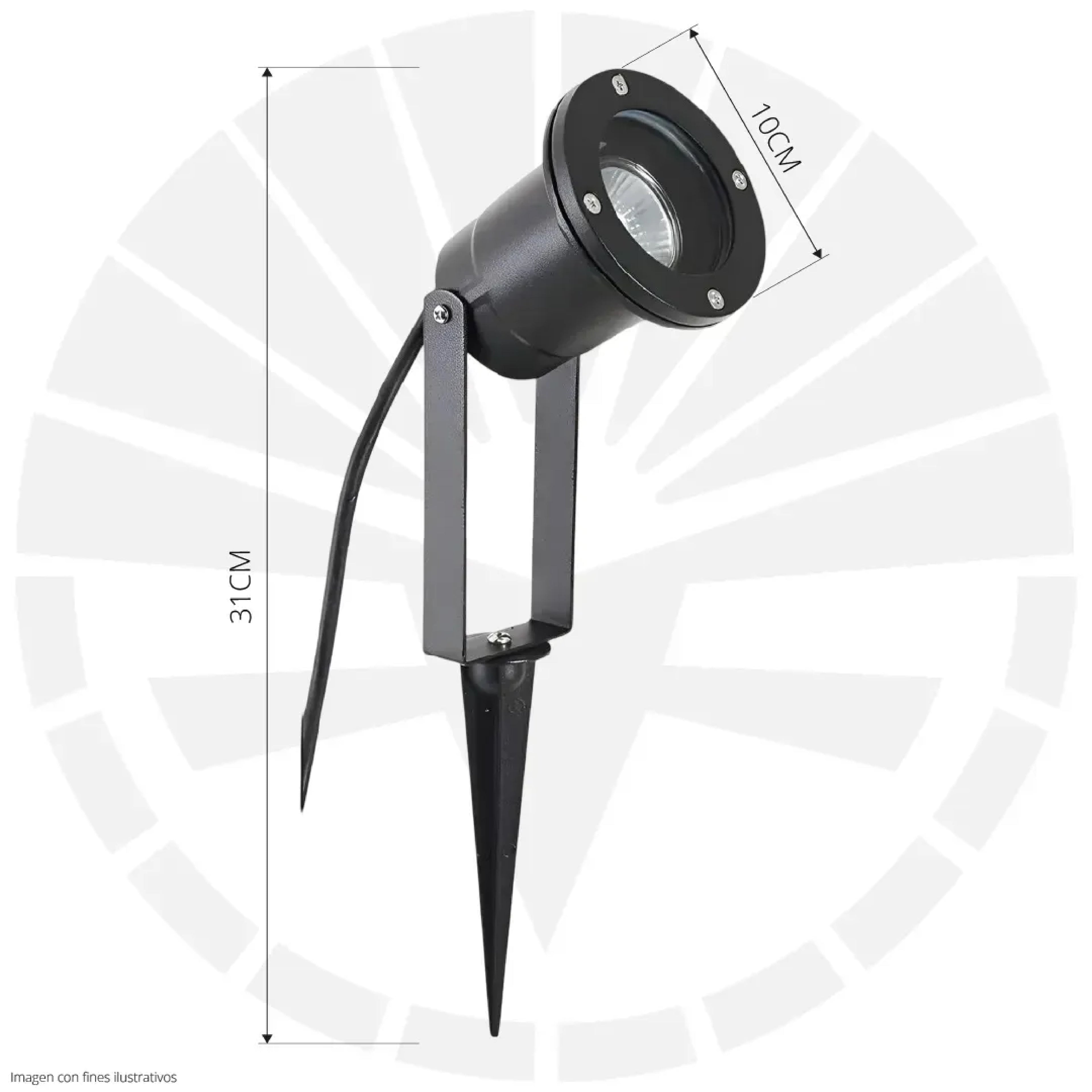LÁMPARA EXTERIOR SZ-1004 ESTACA ST115 GU10
