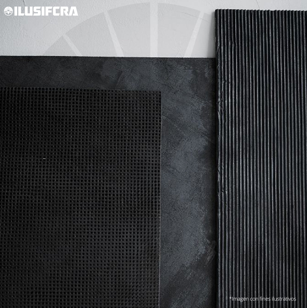 LÁMINA TEXTURA DE PIEDRA TUBULAR NEGRA PU-10-B P.U 60CM X 1.20M