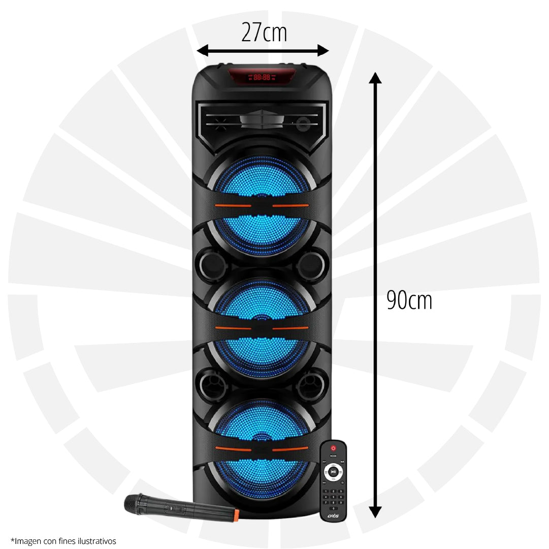 PARLANTE BLUETOOTH 8x3" ILUSIFCRA MSA-8333