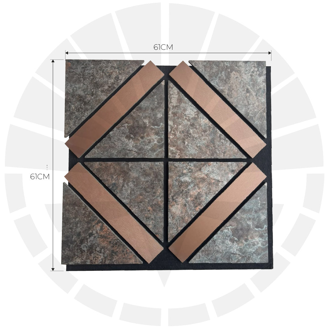 LÁMINA ACÚSTICA FIBRA DE POLIESTER P.E.S GLACEADA 61CM X 61CM 17MM UNIDAD XYBZ-027