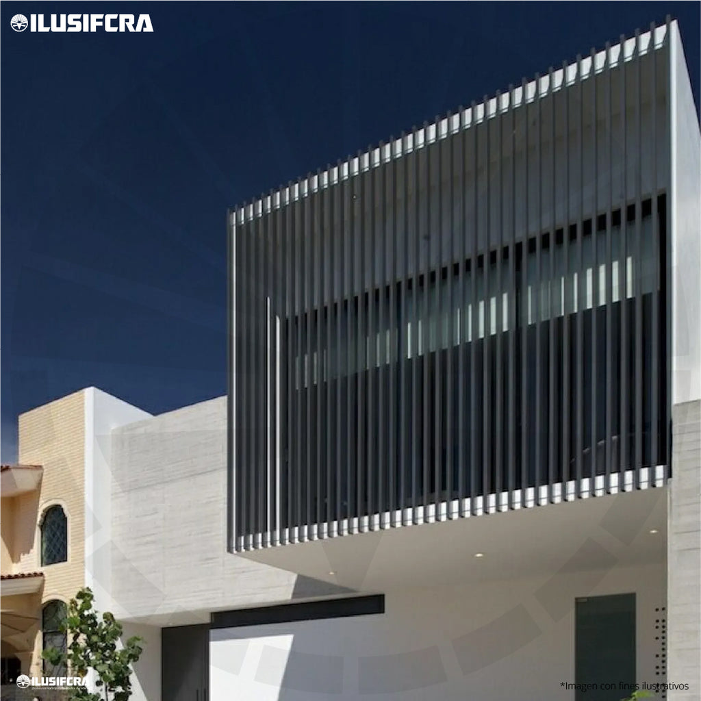 TUBO RECTANGULAR VIGA PVC ACABADO DECORATIVO GRIS CENIZA 50X100 P01 X 2.90M PARA EXTERIOR