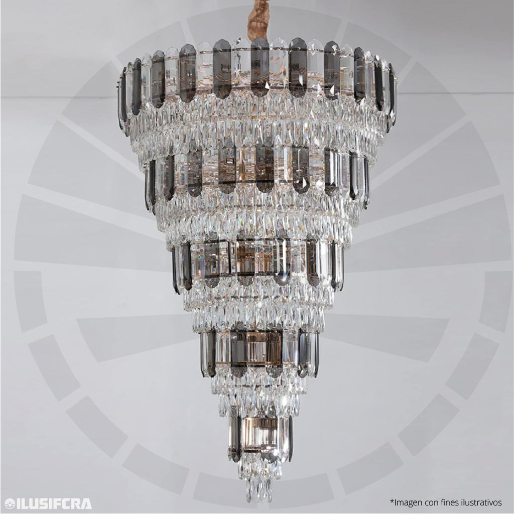 LÁMPARA COLGAR CRISTAL ESTILO CHANDELIER 116-1000 H1800