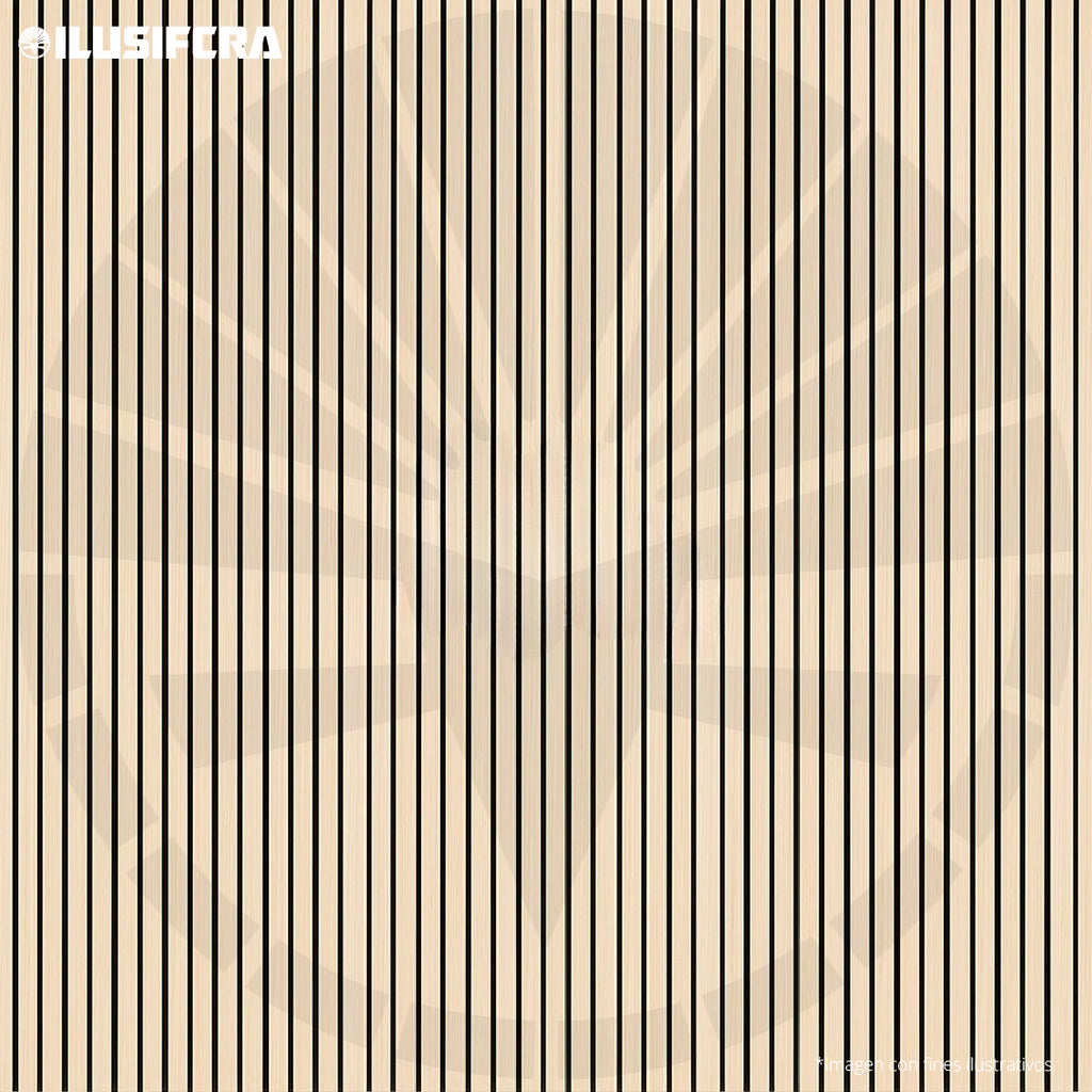 LÁMINA ACÚSTICA FIBRA DE POLIESTER P.E.S ACANALADA GREIGE 2.40MT X 60CM 17MM UNIDAD K7030-A189