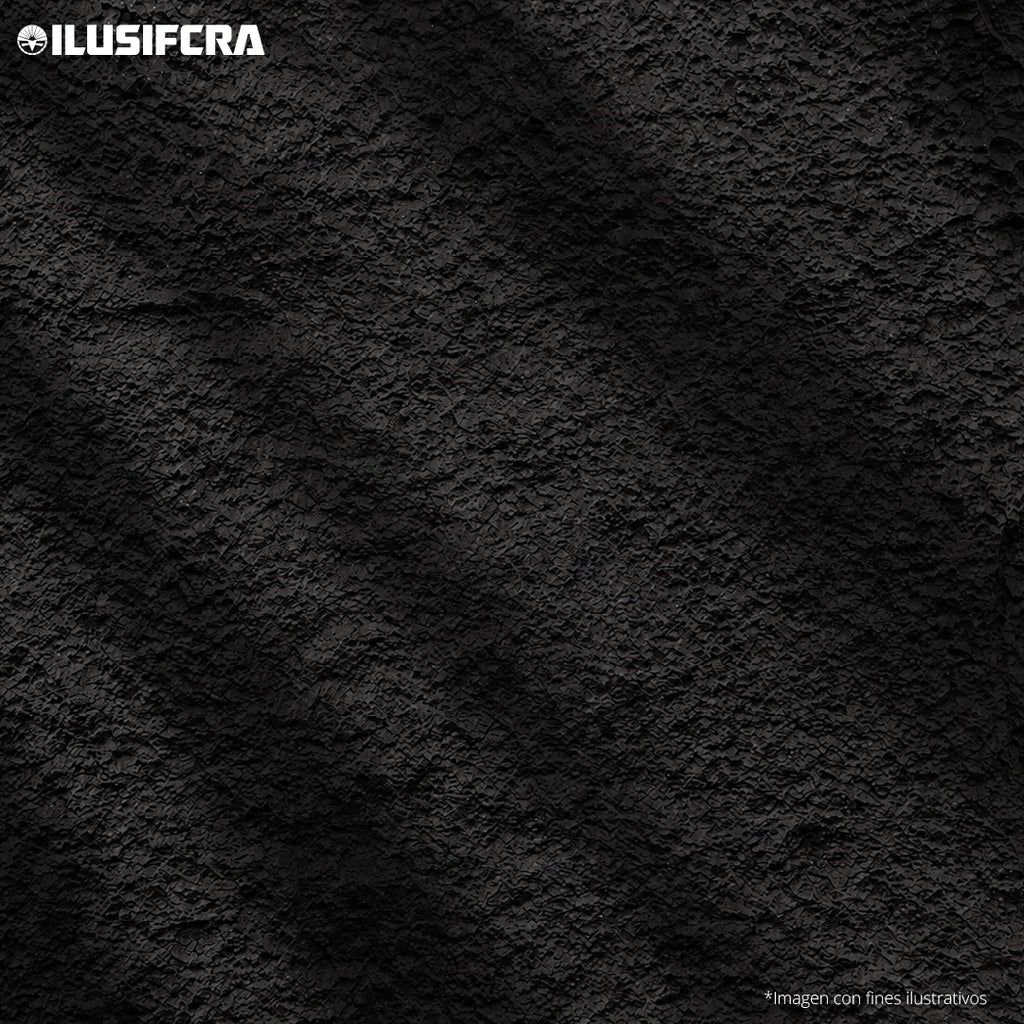 LÁMINA TEXTURA DE PIEDRA NEGRO PU-01-A P.U 60CM X 1.20M