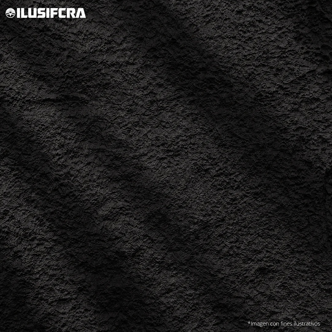 LÁMINA TEXTURA DE PIEDRA NEGRO PU-01-A P.U 60CM X 1.20M