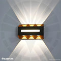 APLIQUE LED PARA PARED 3 LUCES OS-W238/6 8W BK+GD 6000K