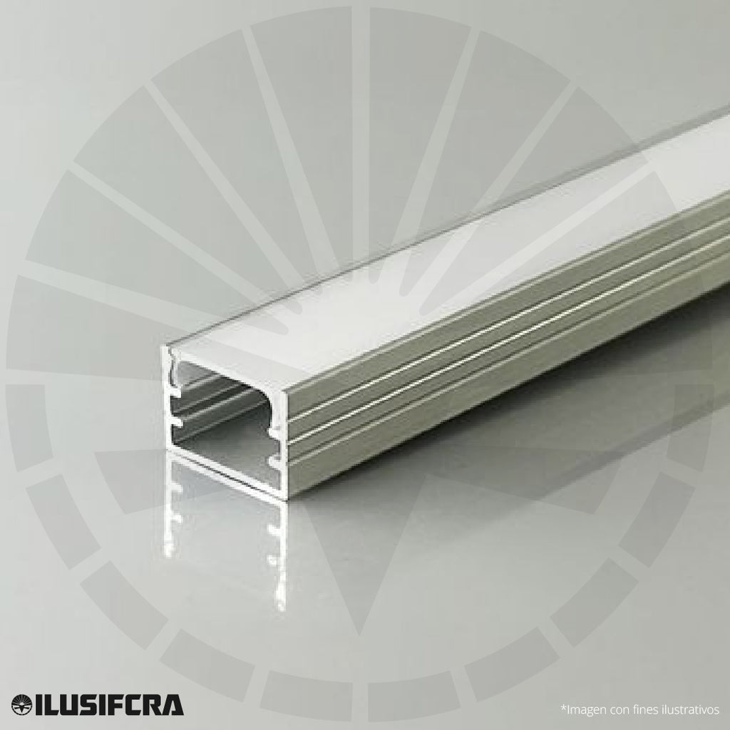 CANALETA ALUMINIO 3/4 PARCHE PARA CINTA LED 3 METROS PGY-2010M