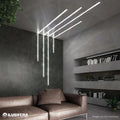 CANALETA ALUMINIO 34/" EMPOTRAR PARA GYPSUM PARA CINTA LED 3 METROS JZ-20X13A