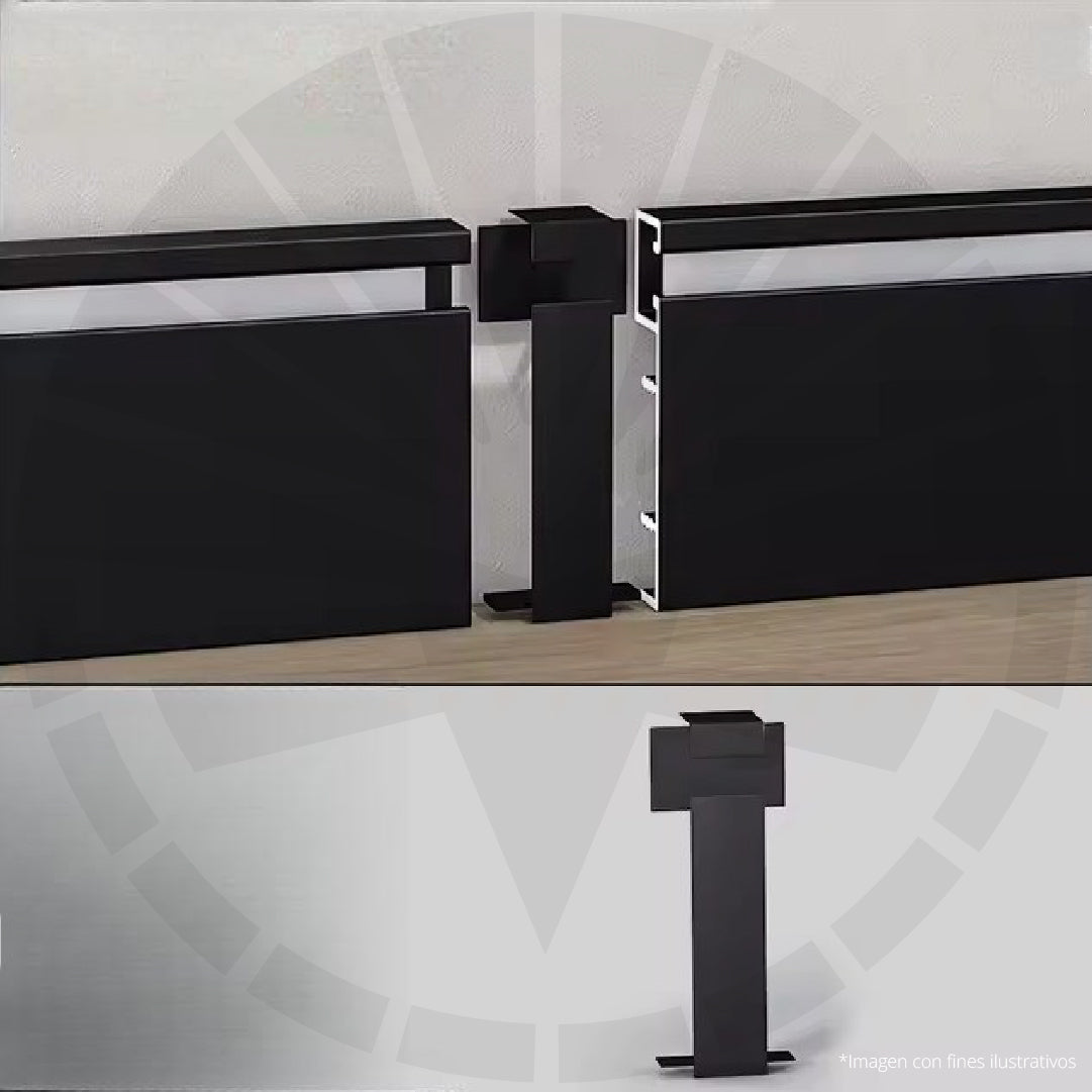 UNION LINEAL EN RODAPIE ALUMINIO PGY-1080