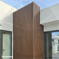 LÁMINA ACANALADA 219MM PARA EXTERIOR ESTILO ROBLE CAFE CLARO IS001 X 2.9M