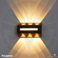APLIQUE LED PARA PARED 3 LUCES OS-W238/6 8W BK+GD 3000K