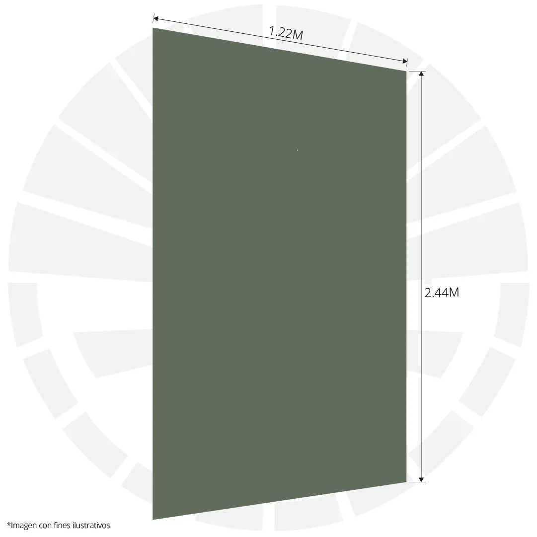 LÁMINA ACP DOBLE RECUBRIMIENTO EN ALUMINIO ROJO SATÍN + SILVER OSCURO 1.22M X 2.44M / 5MM