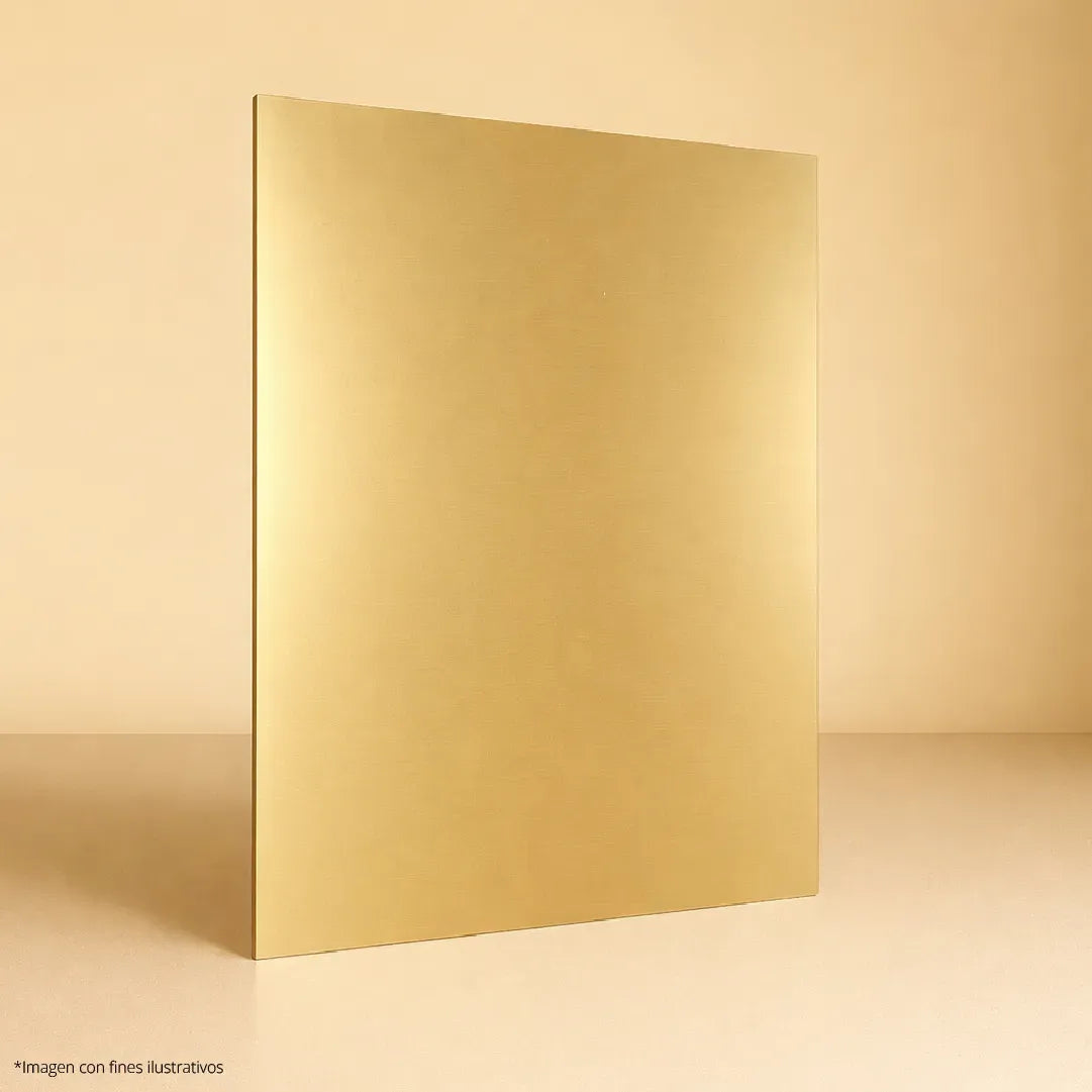LÁMINA PVC - PANEL UV ESTILO DORADO CHAMPAGNE 1.22M X 2.44M / 3MM YTJS02