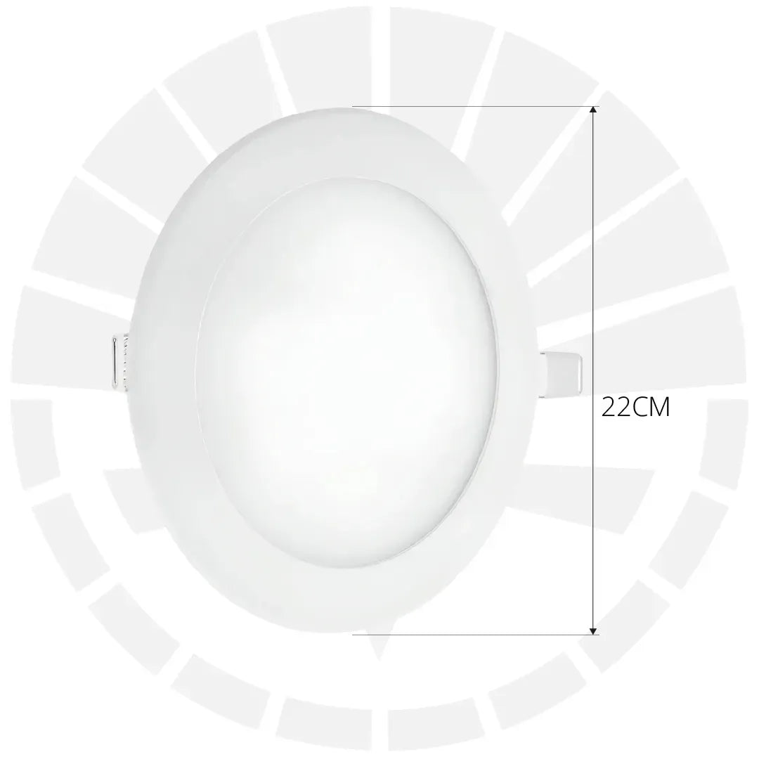PANEL LED EMPOTRAR 18W REDONDO 4000K CALIDO SL0035C